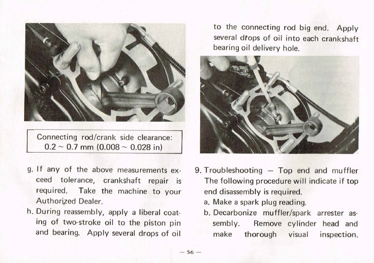 1977 Yamaha IT175 IT 175 Service Manual