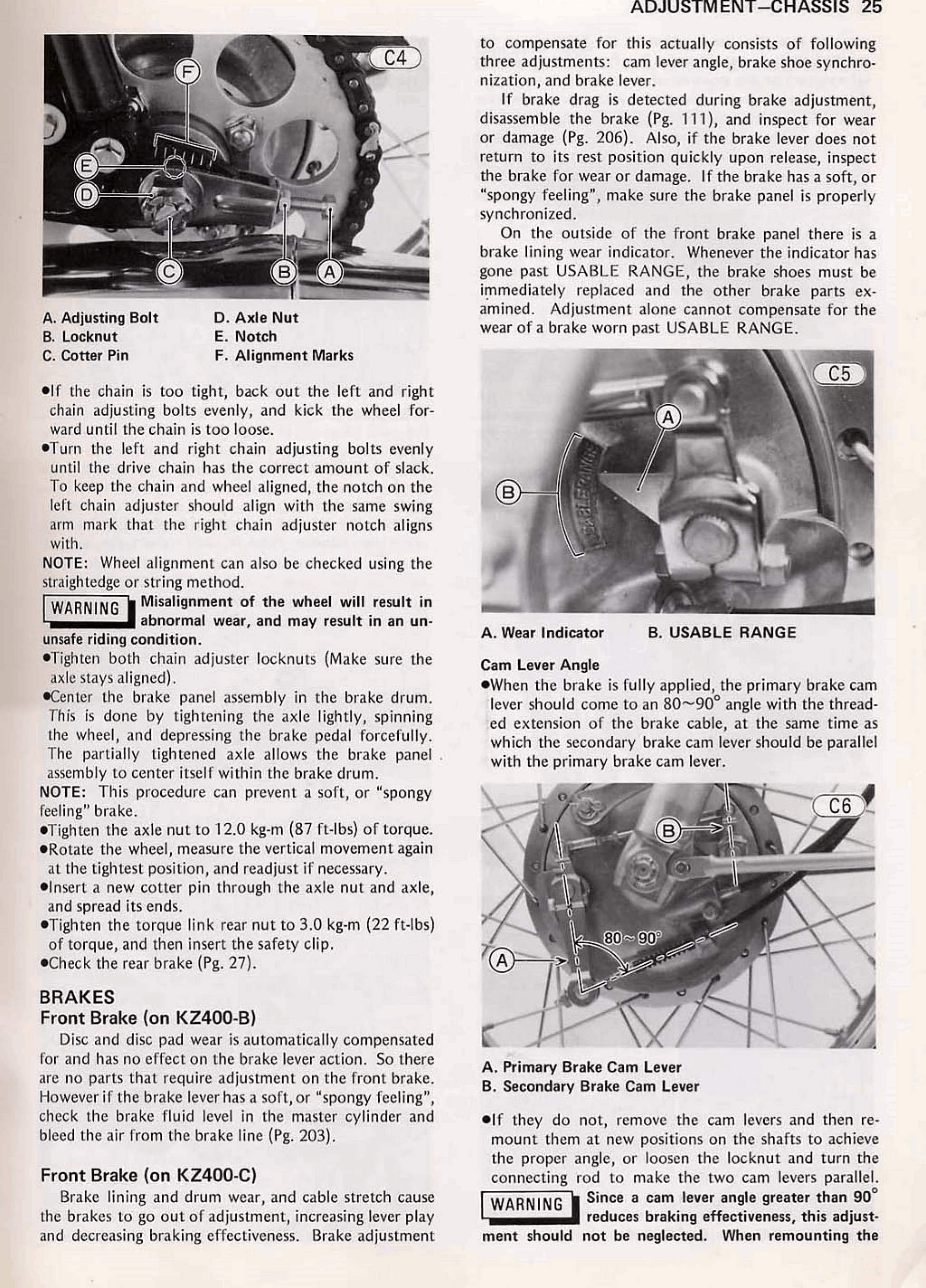 1978-1982 Kawasaki KZ400 Z400 C1 Twin Cylinder Service Manual