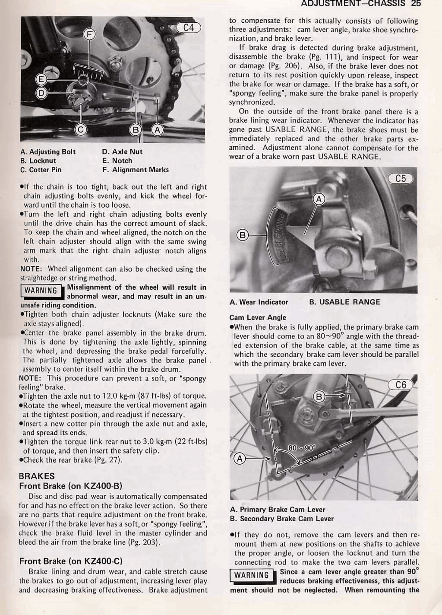 1978-1981 Kawasaki KZ400 Z400 G1 G2 G3 Twin Cylinder Service Manual