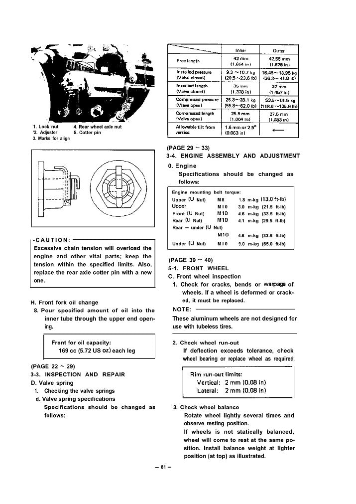 1978-1981 Yamaha XS650 E XS 650 XS650E Manual de servicio