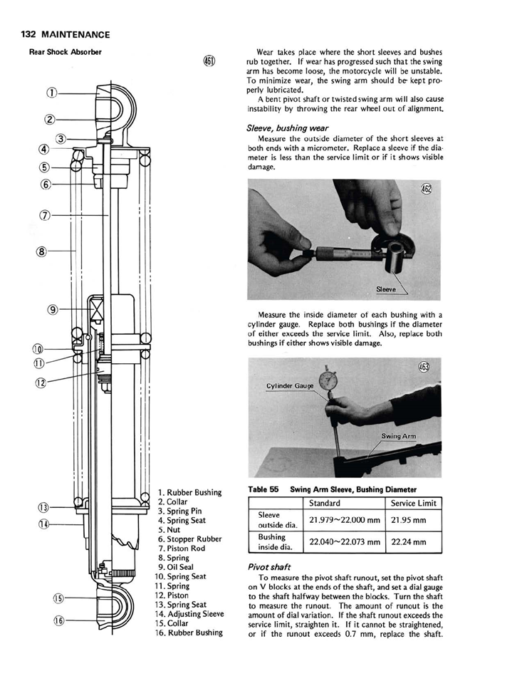 1978-1982 Kawasaki KE125 KE 125 Enduro Service Manual