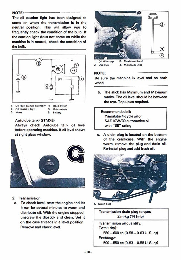 1978 Yamaha GT80E Service Manual