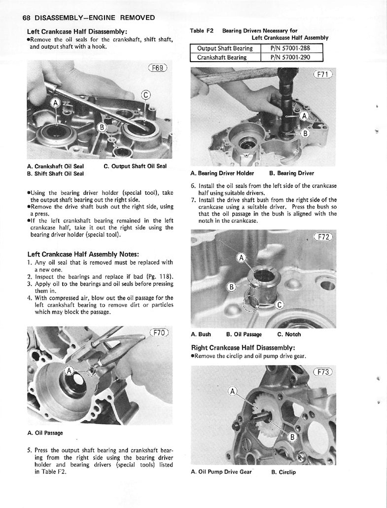 1978on Kawasaki KH100 KH 100 EL Service Manual