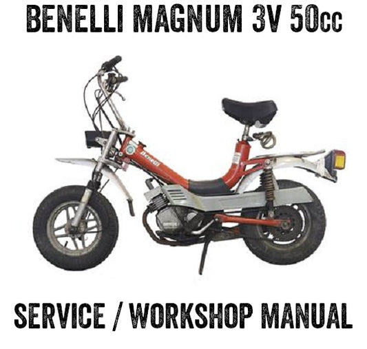 1978 en adelante Benelli Magnum 3V 50cc Manual de servicio