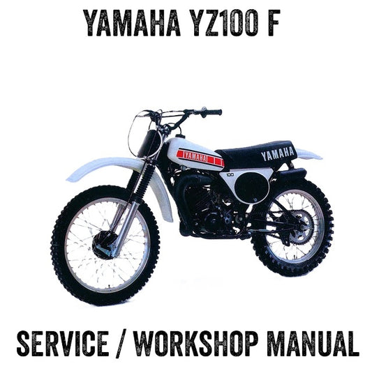 1979 Yamaha YZ100 YZ 100 YZ100F Motocross Service Manual