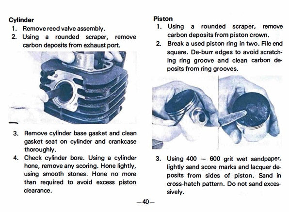 1979-1983 Yamaha MX100 MX100F MX100G MX100H Service Manual