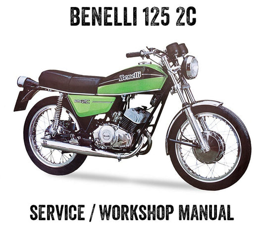 1980-1985 Benelli 125 2C Manual de servicio