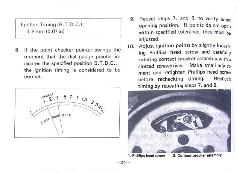 1980 Yamaha MX80 MX80G Service Manual