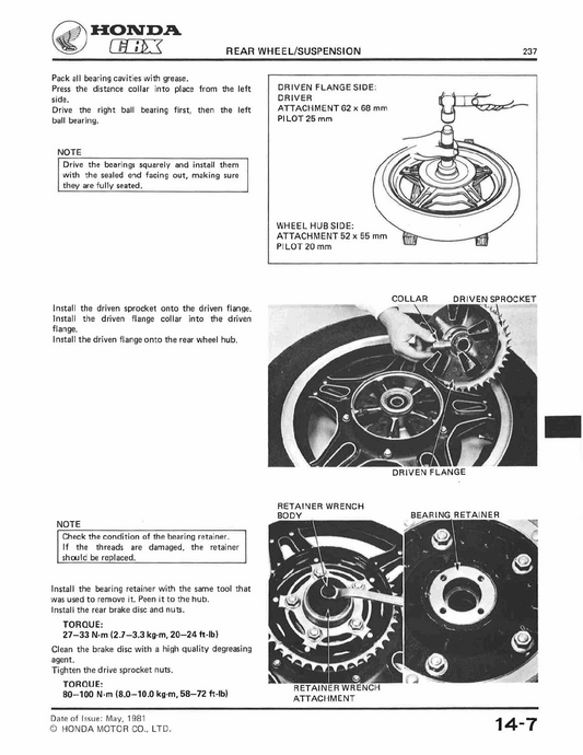 1979-1982 Honda CBX1000 Supersport Six Manual