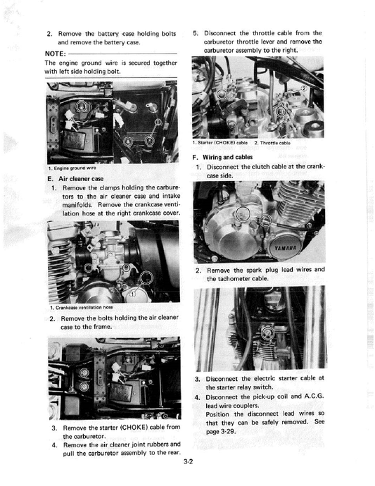 1981-1983 Yamaha XJ550 XJ 550 Seca Service Manual