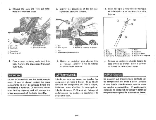 1982-1985 Yamaha XZ400 XZ 400 Vision Service Manual