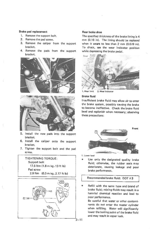 1981-1983 Yamaha XS650 SH XS 650SH XS650SH Manual de servicio especial