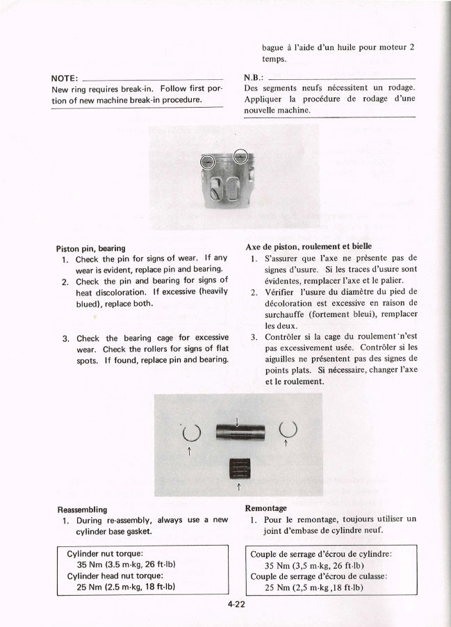 1983 Yamaha IT175 IT 175 Service Manual