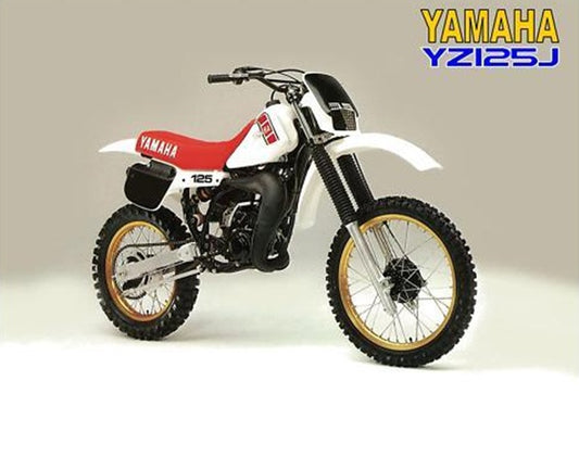 1982 Yamaha YZ125 YZ 125 YZ125J Motocross Service Manual