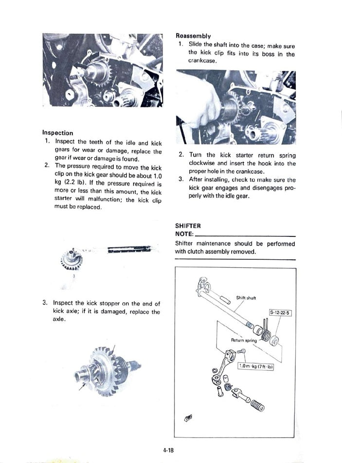1982 Yamaha YZ250 YZ 250 YZ250J Motocross Service Manual