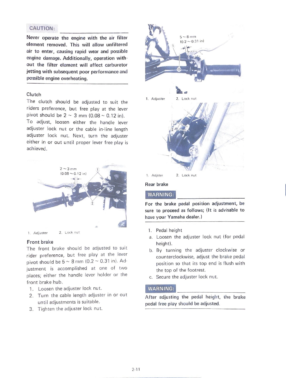 1982 Yamaha YZ80 YZ 80J Motocross Service Manual