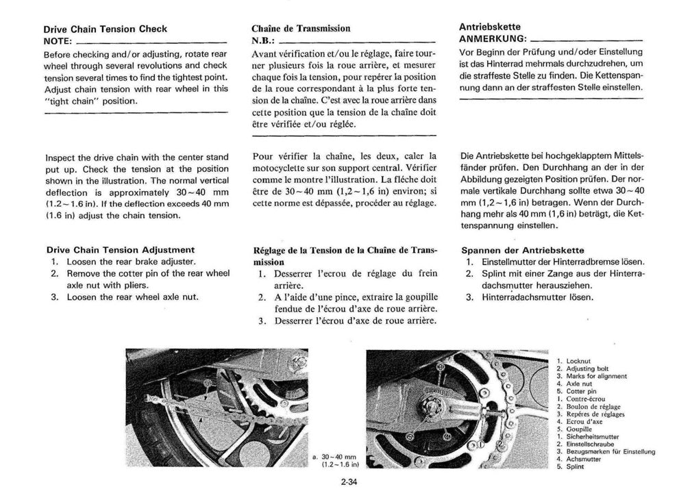 1980-1981 Yamaha XS850 XS 850 G Manual de servicio