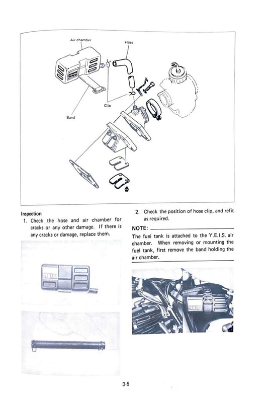 1983 Yamaha YZ100 YZ 100 YZ100K Motocross Service Manual