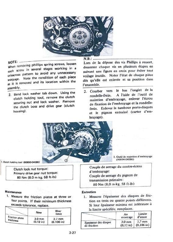 1983 Yamaha YZ125 YZ 125 YZ125K Motocross Service Manual