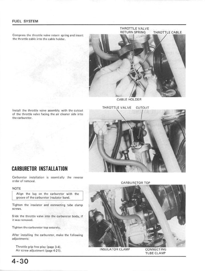 1984-1985 Honda CR125 Motocross Service Manual