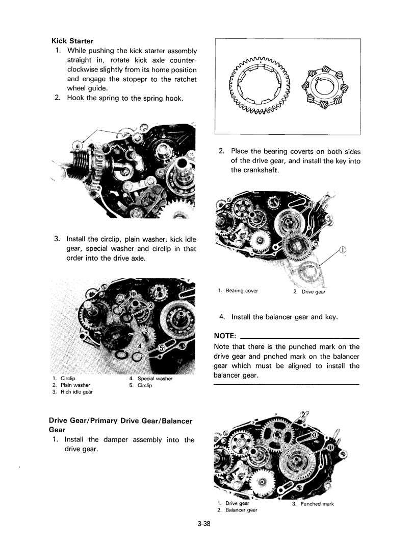 1984-1989 Yamaha XT600 XT 600 Service Manual