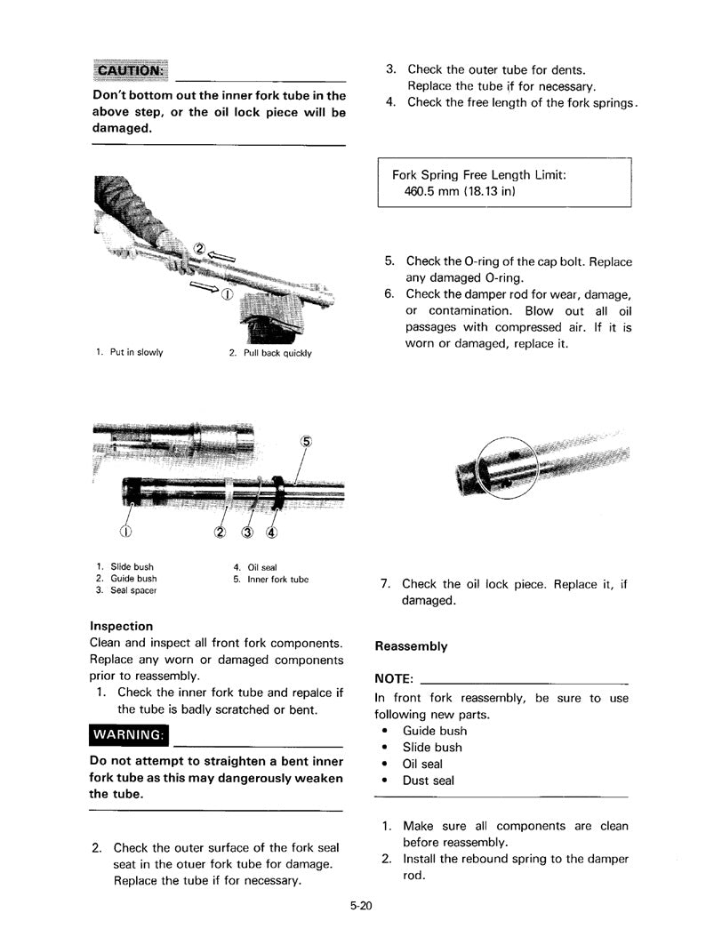 1984-1989 Yamaha XT600 XT 600 Service Manual