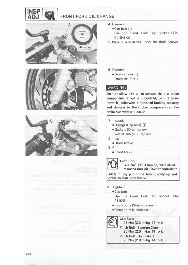 1985 to 1997 Yamaha SRX600 SRX 600 Service Manual