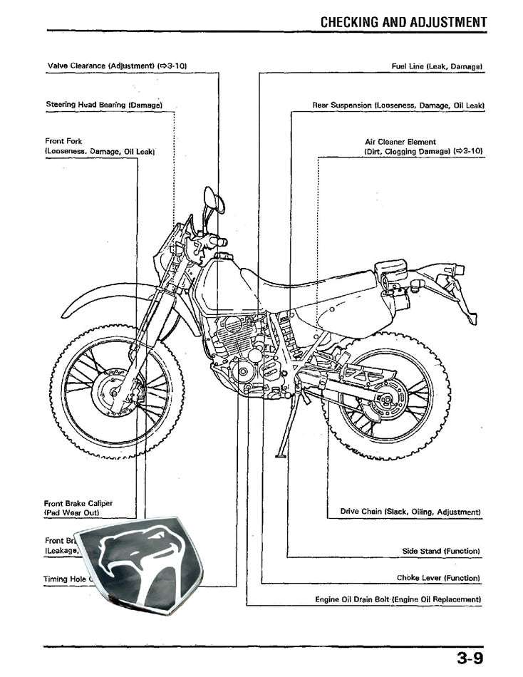 1985 on Honda XR200 XR 200 Service Manual