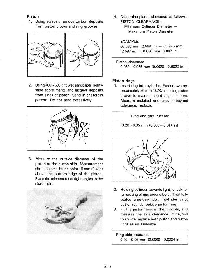 1984 Yamaha IT200 IT 200 Service Manual