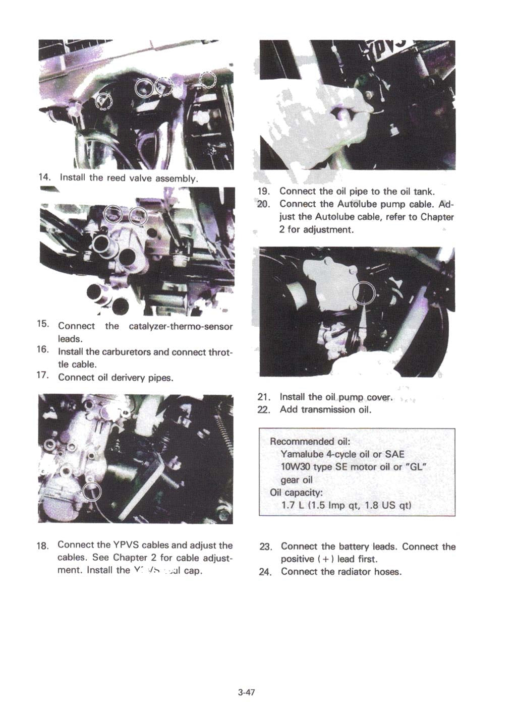 1985 Yamaha RD350LC RD 350 LC Service Manual