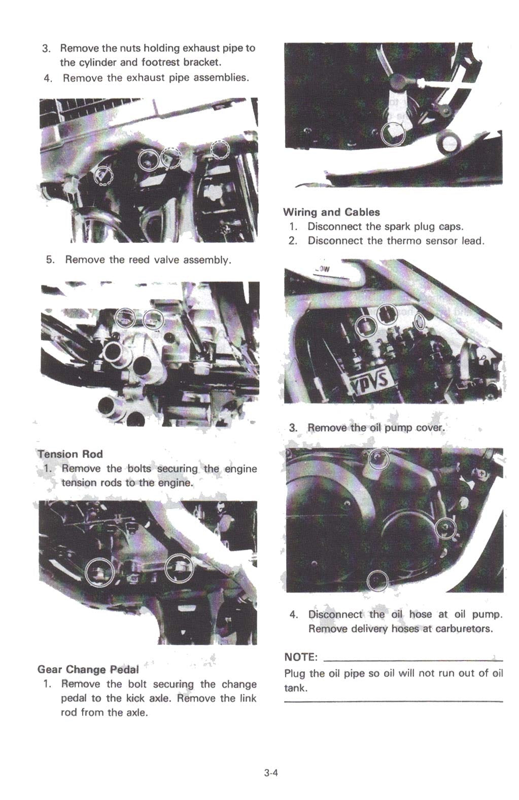 1986on Yamaha RZ350R RZ 350 LC Service Manual