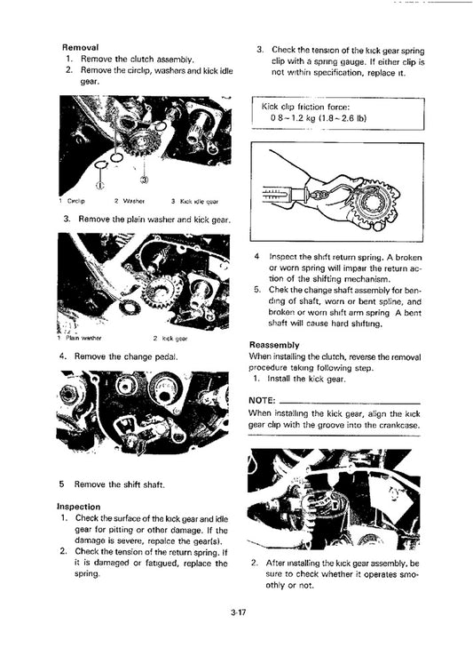 1985on Yamaha TY 350 TY350 Trial Service Manual