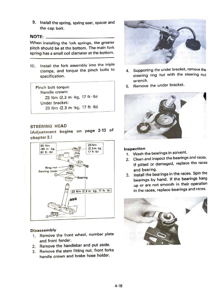 1985 Yamaha YZ250 YZ 250 YZ250N Motocross Service Manual