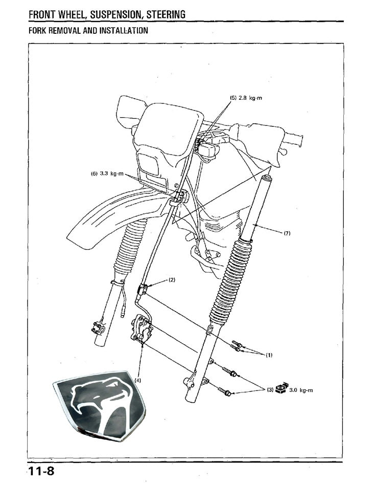 1985 on Honda XR200 XR 200 Service Manual