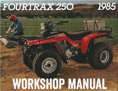 1985-1987 Honda TRX 250 TRX250 Fourtrax ATV Quad Handbuch