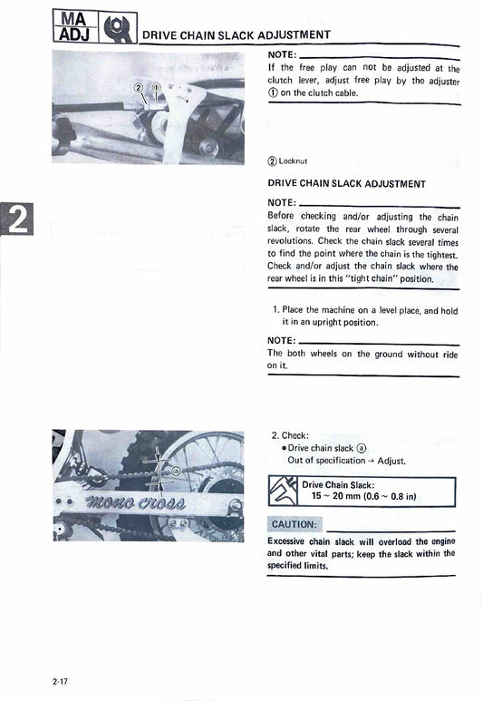 1986-1987 Yamaha YZ80 YZ 80 S T Motocross Service Manual