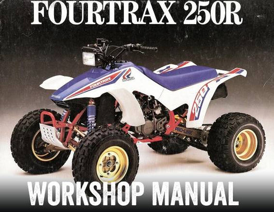 1986-1989 Honda TRX 250R TRX250R Fourtrax ATV Quad Manual