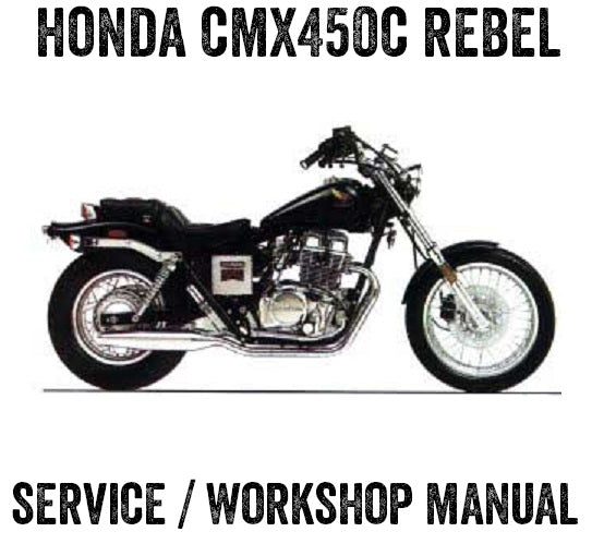 1986-1987 Honda CMX450C Manual de servicio rebelde