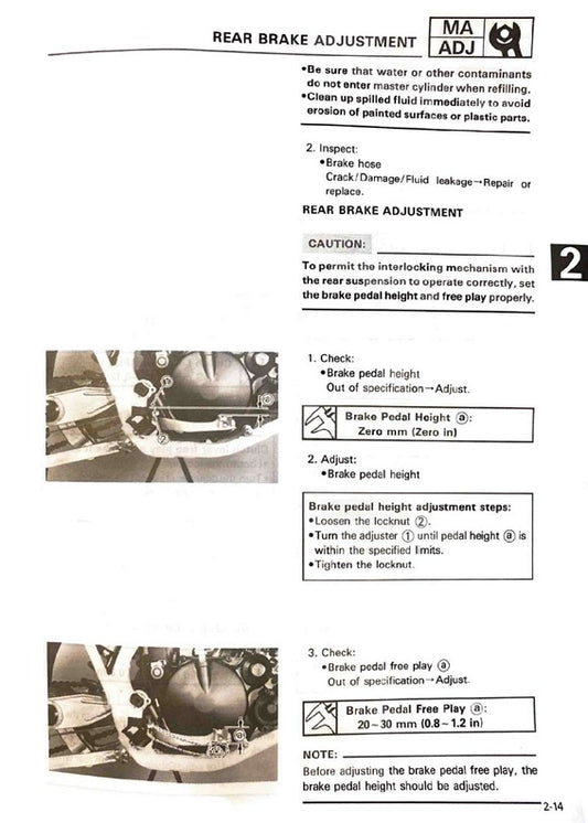 1987 Yamaha YZ125 YZ 125 YZ125T Motocross Service Manual