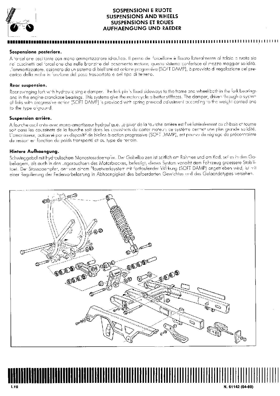 1988-1992 Cagiva Tamanaco 125 Service Manual