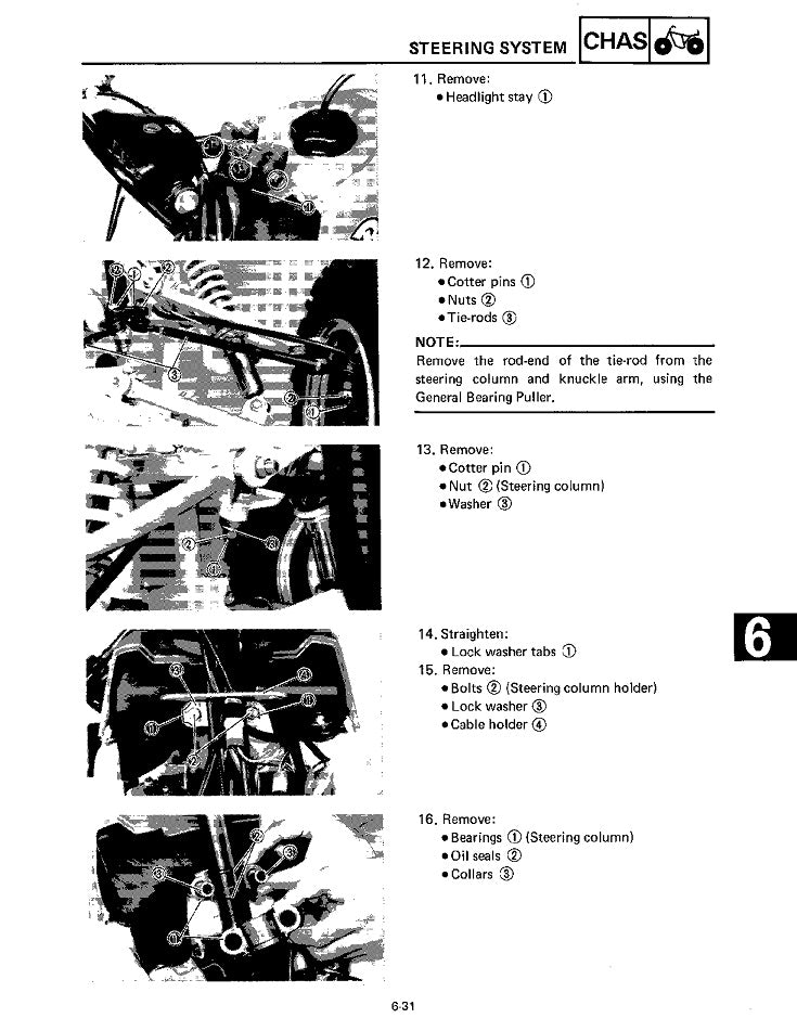 Manual de servicio del quad Yamaha YFS200 Blaster ATV de 1988 a 2002