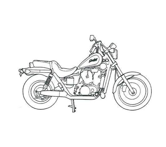 1988 Onwards Honda VT800C VT800 C Shadow Cruiser V-Twin Manual