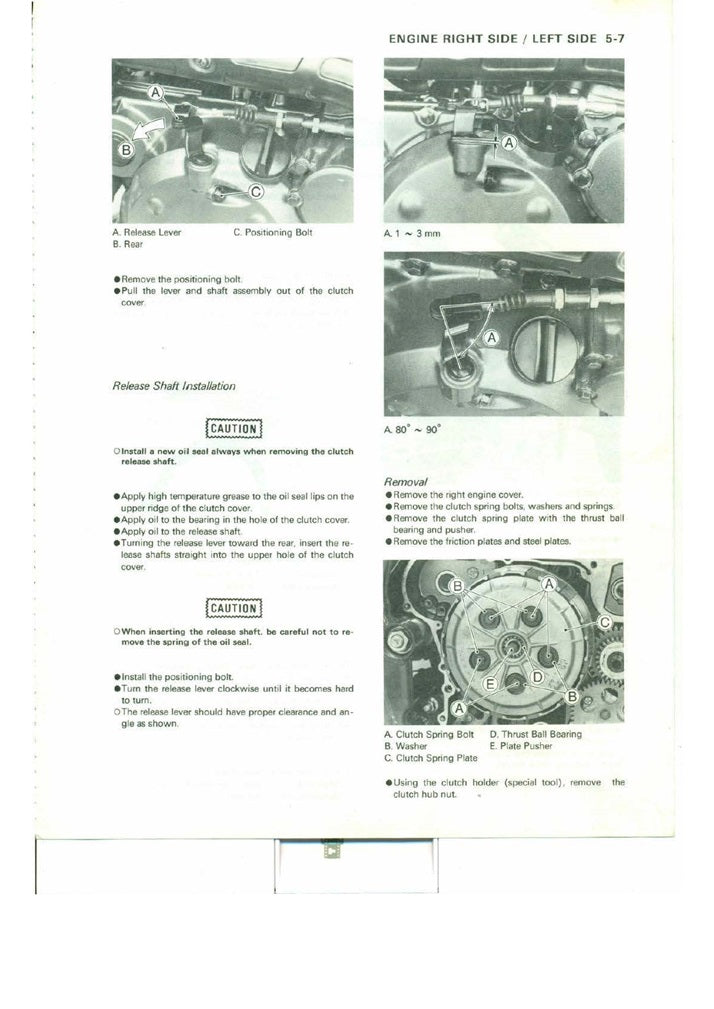 1989-1995 Kawasaki KLR650 KLR 650 Tengai Service Manual