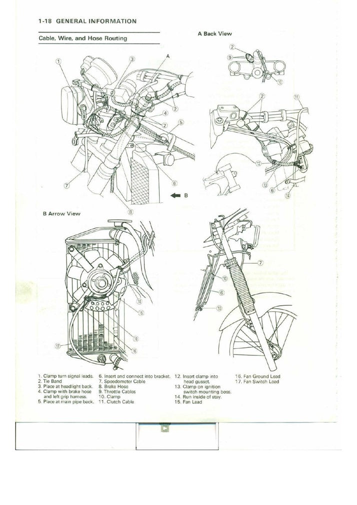 1989-1991 Kawasaki KLR500 KLR 500 Tengai Service Manual