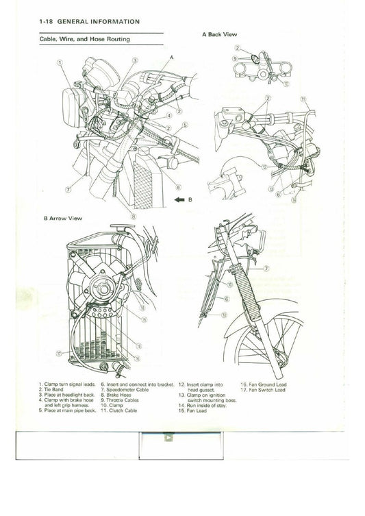 1989-1995 Kawasaki KLR650 KLR 650 Tengai Service Manual