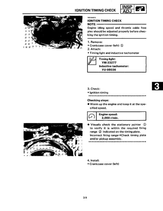 1990-2000 Yamaha RT100 RT 100 Service Manual