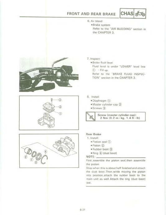1990-2003 Yamaha XT600E XT 600E Service Manual