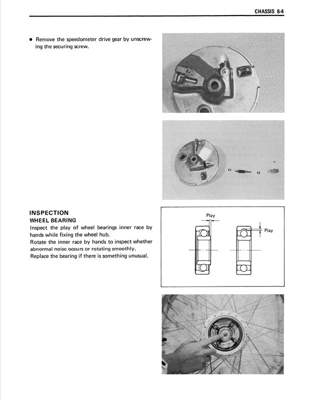 1990 Onwards Suzuki AX100 AX 100 Service Manual