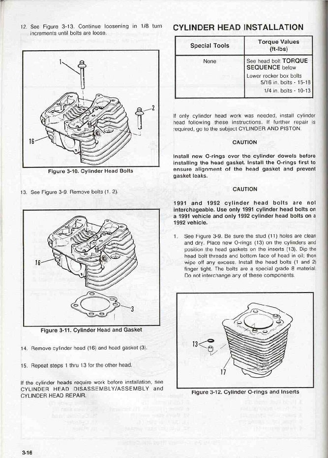 1991-1992 Harley Davidson FXSTS Softail Springer Service Manual