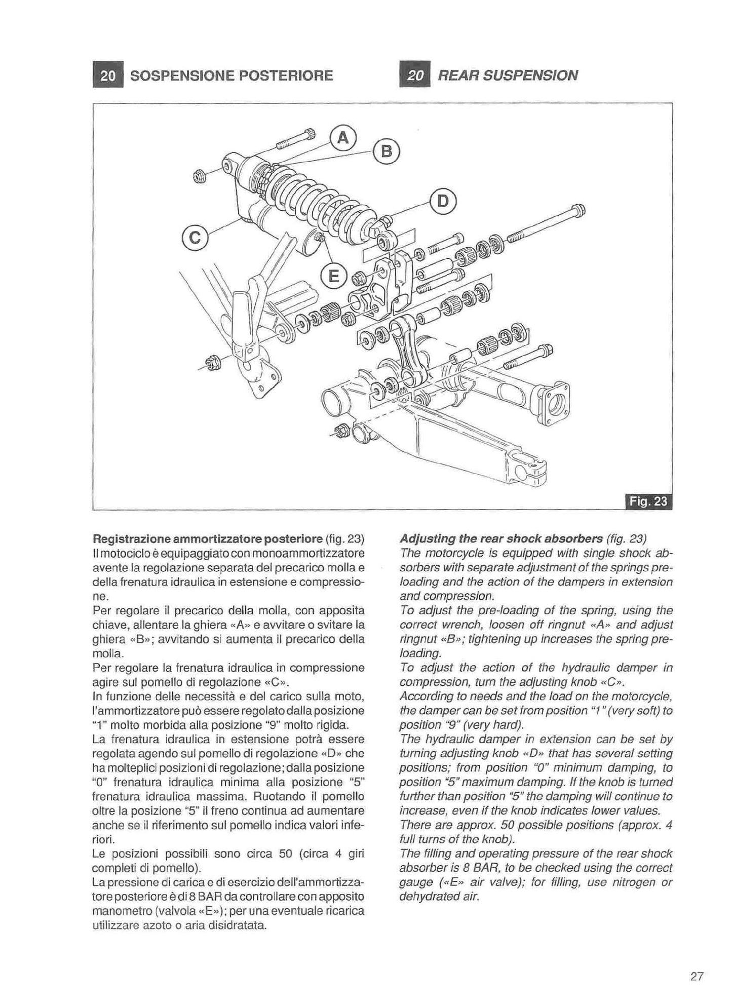 1992 to 1998 Moto Guzzi Quota 1000 Service Manual